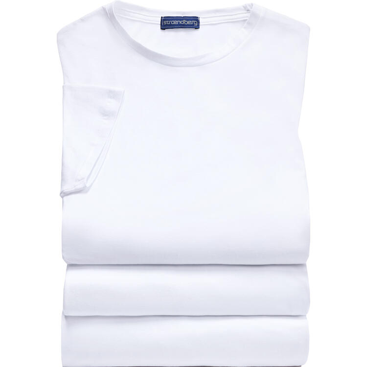 Auf diesem Bild sehen Sie stroendberg 3er Pack&nbsp;Herren T-Shirts in der Farbe wei�