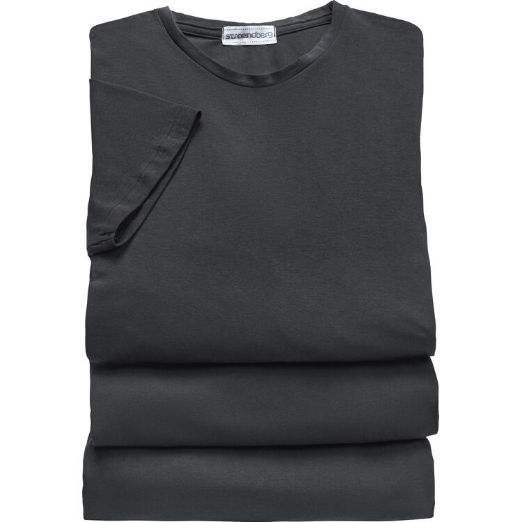 Auf diesem Bild sehen Sie stroendberg 3er Pack&nbsp;Herren T-Shirts in der Farbe anthrazit