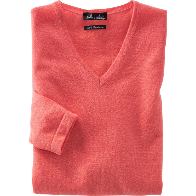 Emilia Parker Damen Kaschmir V-Pullover