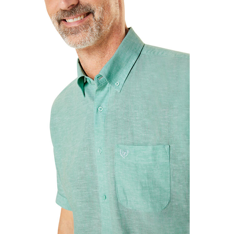 Franco Bettoni Herren Leinen-Baumwollhemd
