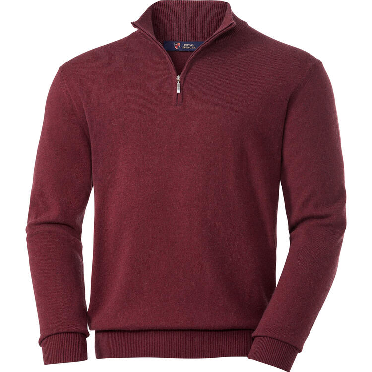 Royal Spencer Herrenpullover Kaschmir-Seide Zipp