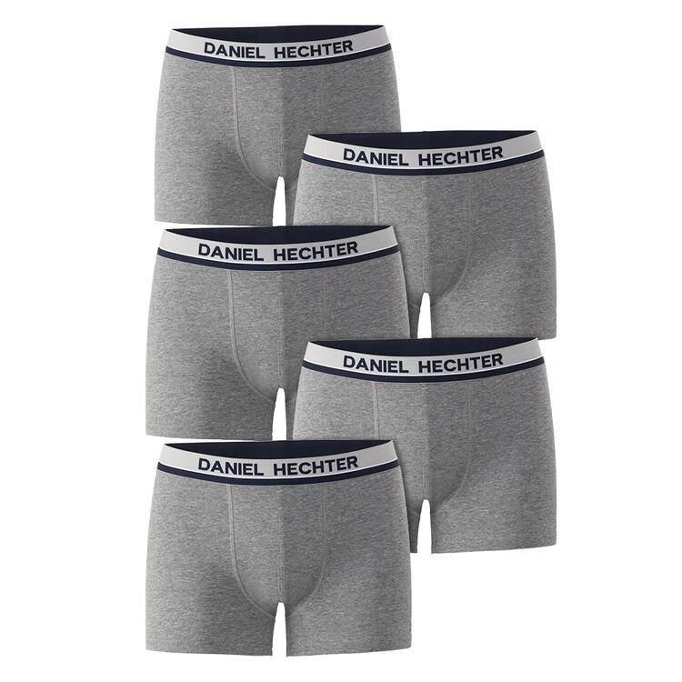 Auf diesem Bild sehen Sie Daniel Hechter 5er Pack Boxershorts in der Farbe grau