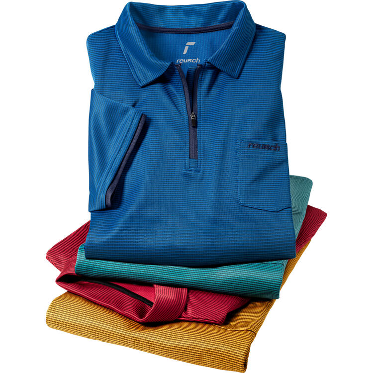 Reusch Herren Funktionspolo mit Zipper