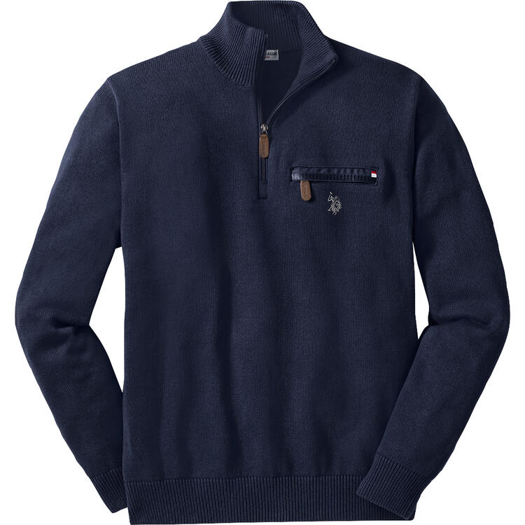 U.S. POLO ASSN. Herren Troyer mit Zipper