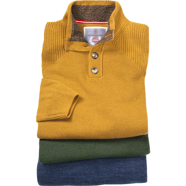 Auf diesem Bild sehen Sie Hinterstoisser Herren Thermopullover in der Farbe messing