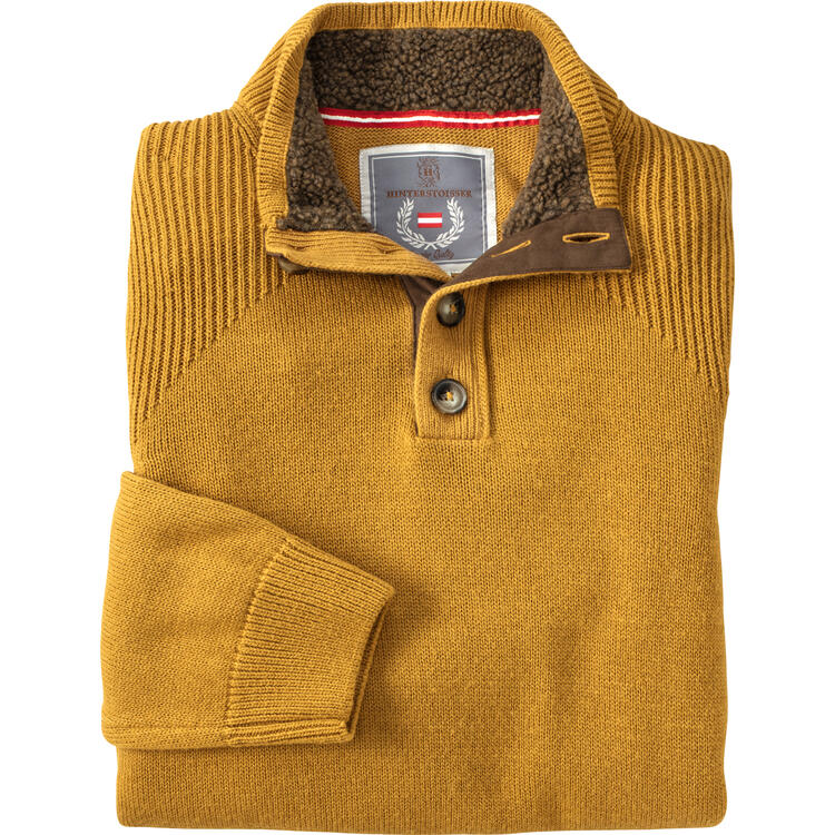 Auf diesem Bild sehen Sie Hinterstoisser Herren Thermopullover in der Farbe messing