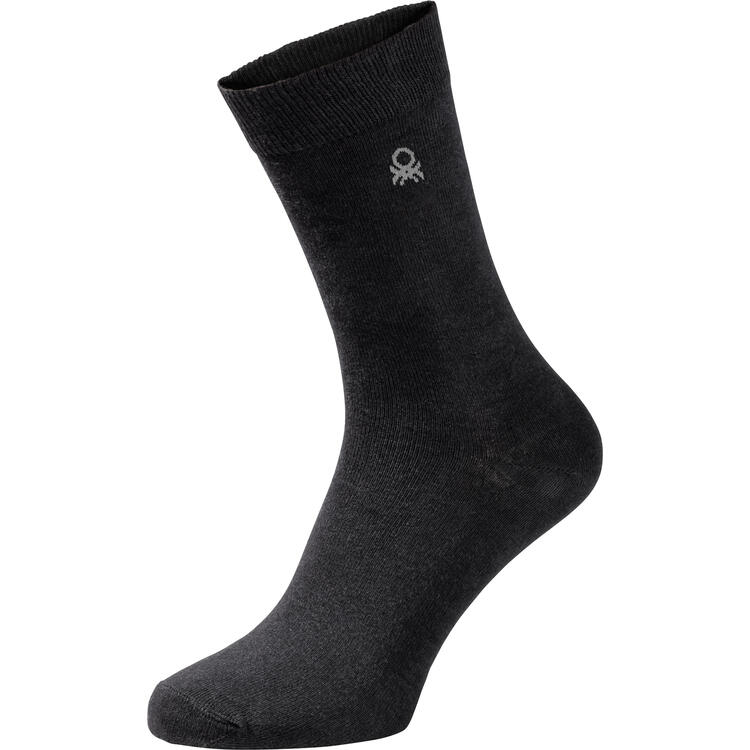Auf diesem Bild sehen Sie GRATIS* Benetton 10er Pack Socken fr Damen und Herren in der Farbe schwarz