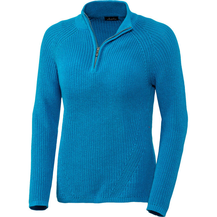 Emilia Parker Damen Stehkragenpullover mit Zipp