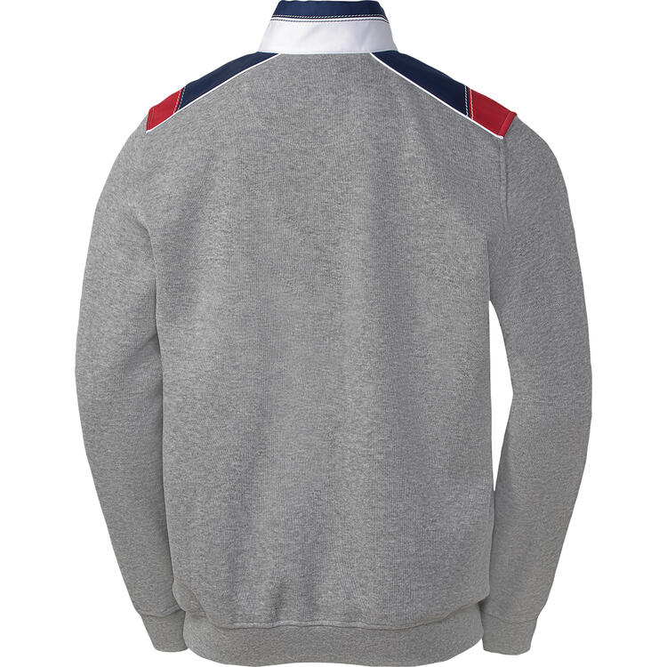 Auf diesem Bild sehen Sie Tom Ramsey Herren Freizeit-Troyer in der Farbe grau-melange