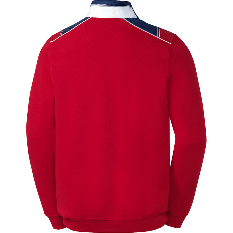 Auf diesem Bild sehen Sie Tom Ramsey Herren Freizeit-Troyer in der Farbe rot