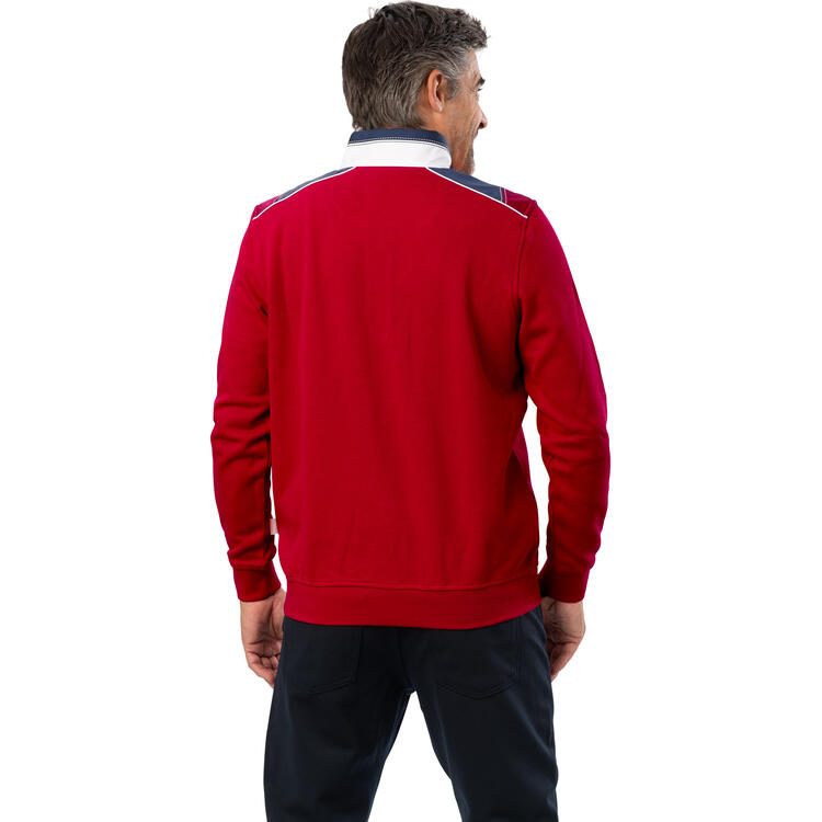 Auf diesem Bild sehen Sie Tom Ramsey Herren Freizeit-Troyer in der Farbe rot