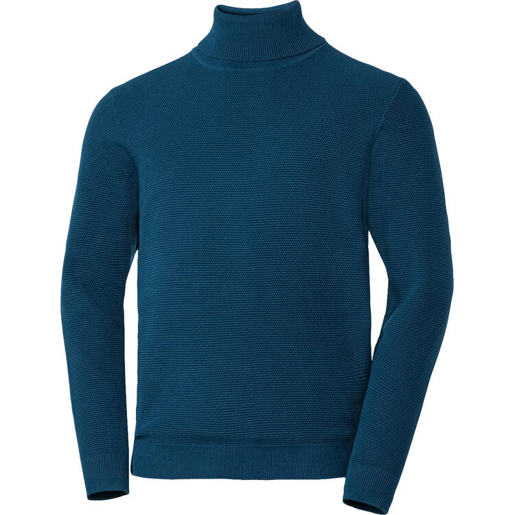 Auf diesem Bild sehen Sie Otto Kern Herren Rollkragen-Pullover in der Farbe petrol