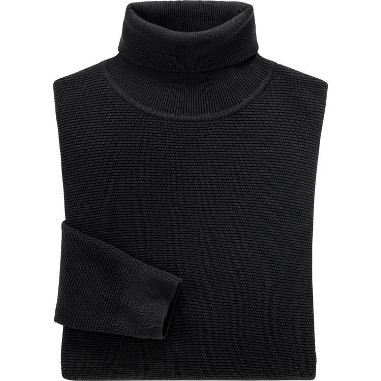Auf diesem Bild sehen Sie Otto Kern Herren Rollkragen-Pullover in der Farbe schwarz