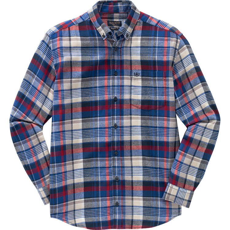 Franco Bettoni 3er Pack Herren Flanellhemden