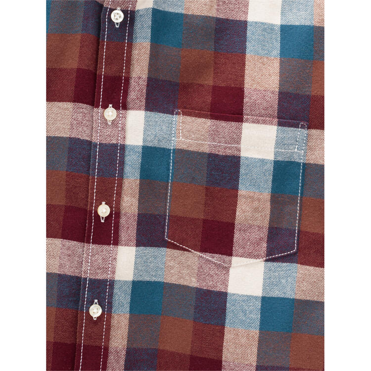 HENSON&HENSON Herren Flanellhemd
