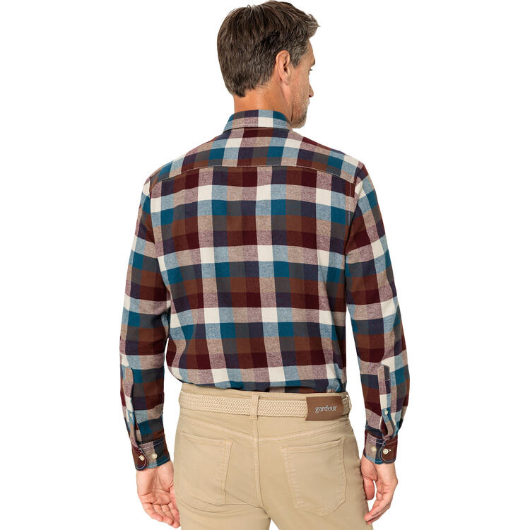 HENSON&HENSON Herren Flanellhemd