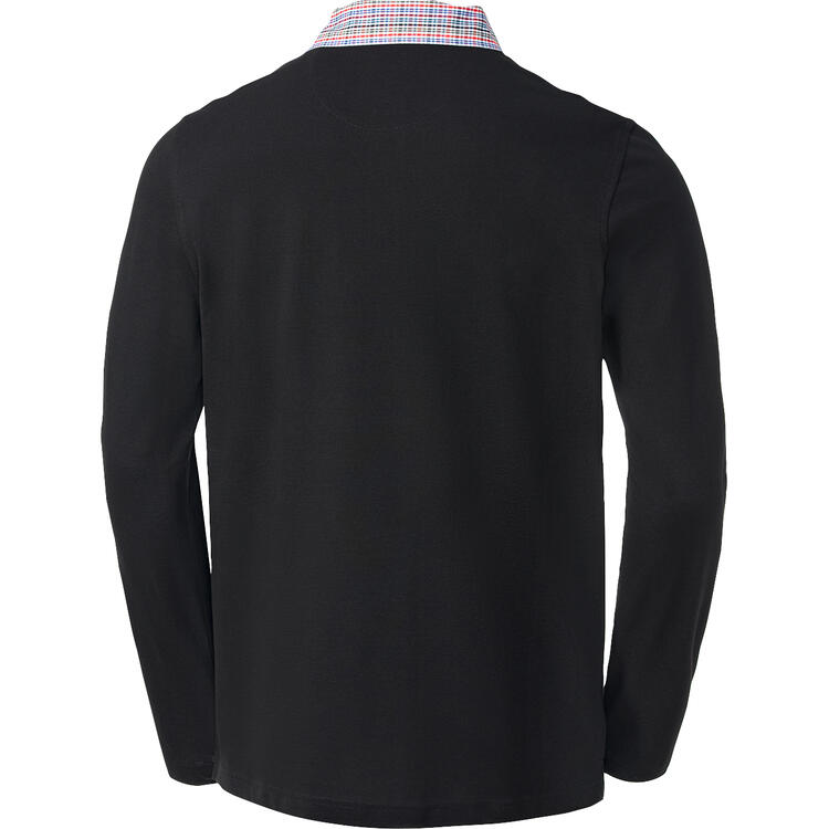 Franco Bettoni Herren Poloshirt mit Hemdkragen langarm