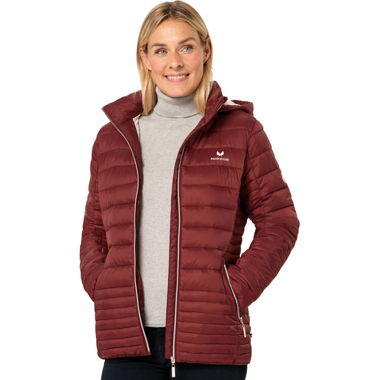 Auf diesem Bild sehen Sie Patsy&Lou Damen Steppjacke in der Farbe zimt