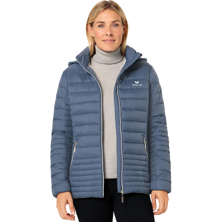 Auf diesem Bild sehen Sie Patsy&Lou Damen Steppjacke in der Farbe mittelblau