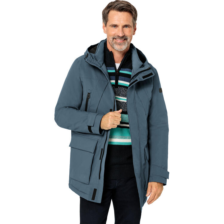 Auf diesem Bild sehen Sie Spitzbergen Herren Aktiv-Parka in der Farbe mittelblau