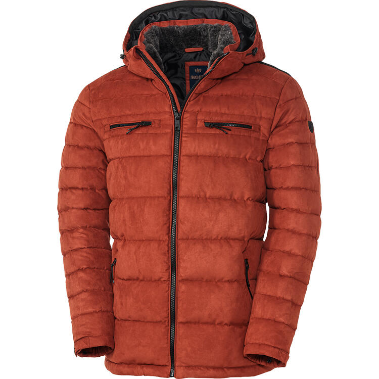 Franco Bettoni Herren Softvelours-Steppjacke