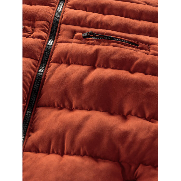 Franco Bettoni Herren Softvelours-Steppjacke