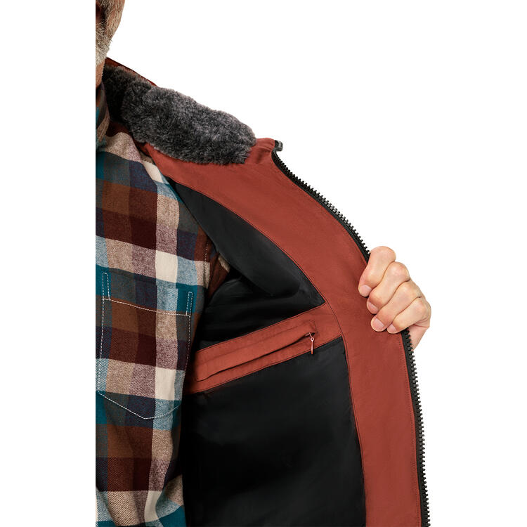 Franco Bettoni Herren Softvelours-Steppjacke