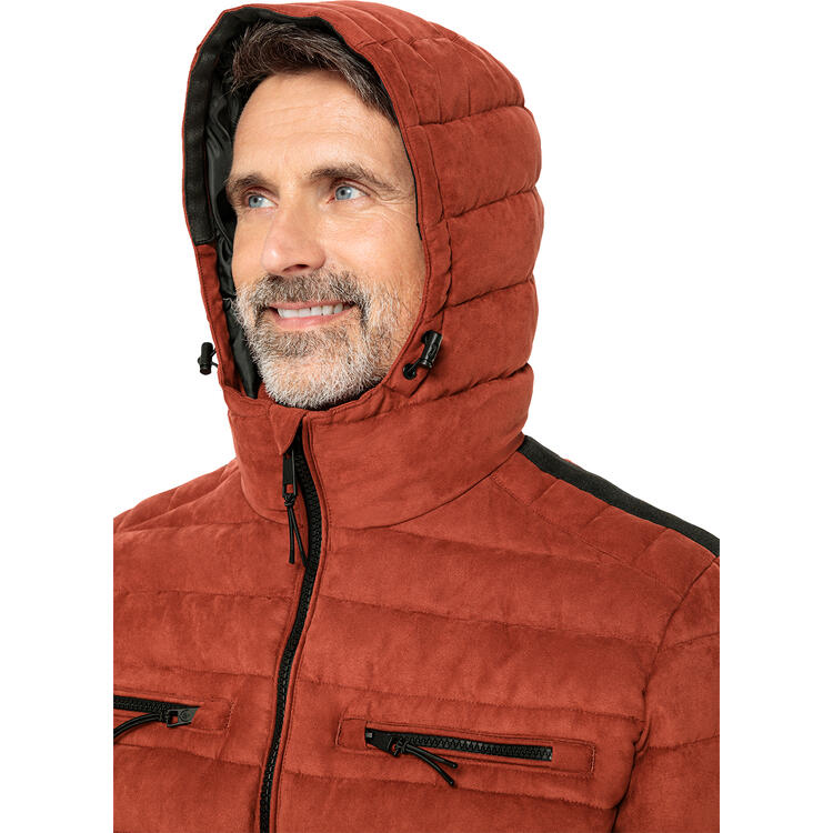 Franco Bettoni Herren Softvelours-Steppjacke