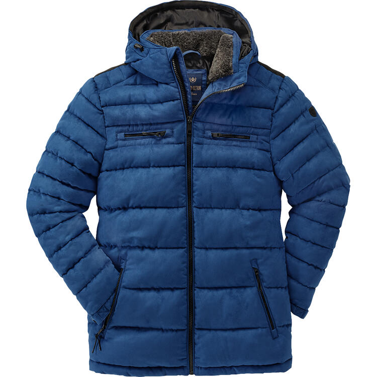 Franco Bettoni Herren Softvelours-Steppjacke