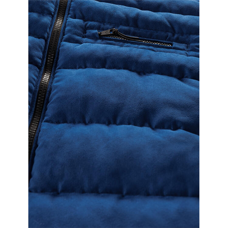 Franco Bettoni Herren Softvelours-Steppjacke