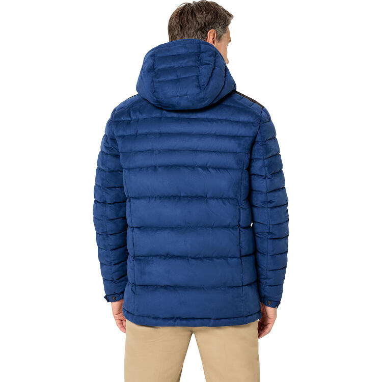 Franco Bettoni Herren Softvelours-Steppjacke