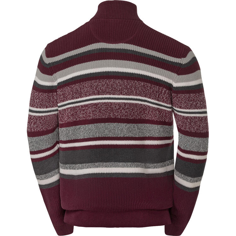 HENSON&HENSON Herren Streifen-Troyer