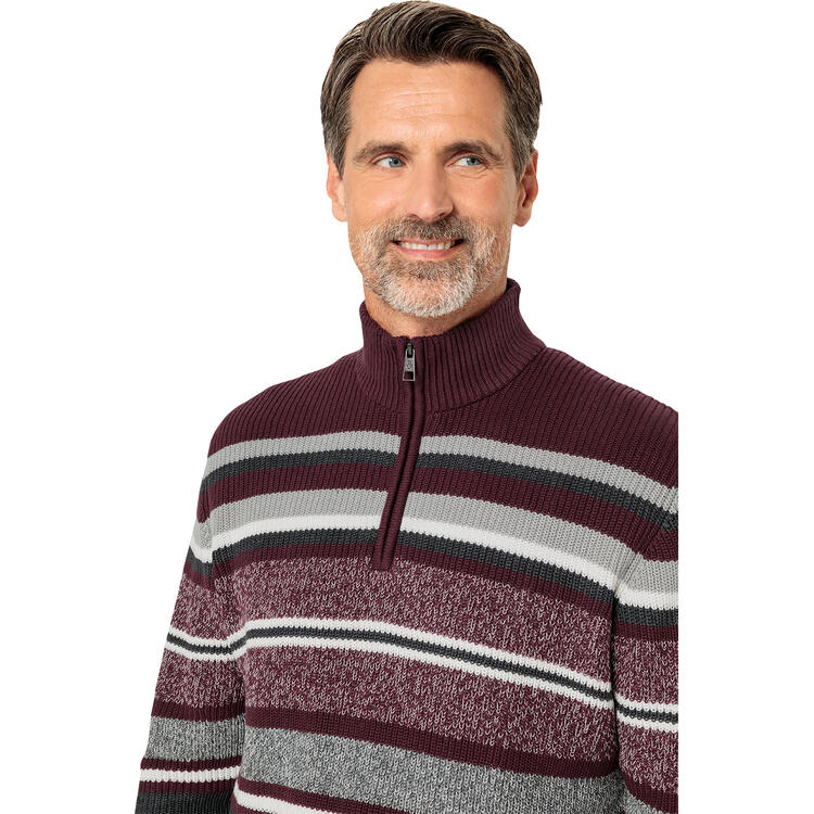 HENSON&HENSON Herren Streifen-Troyer
