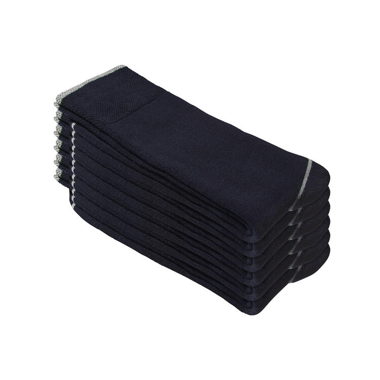 Auf diesem Bild sehen Sie 6er Thermosocken anthrazit mel in der Farbe marine