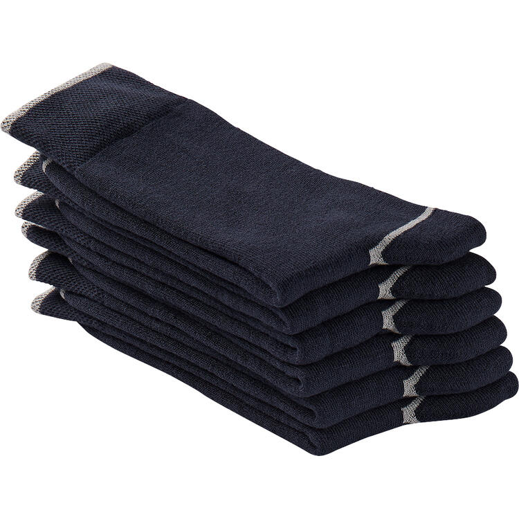 Auf diesem Bild sehen Sie 6er Thermosocken anthrazit mel in der Farbe marine