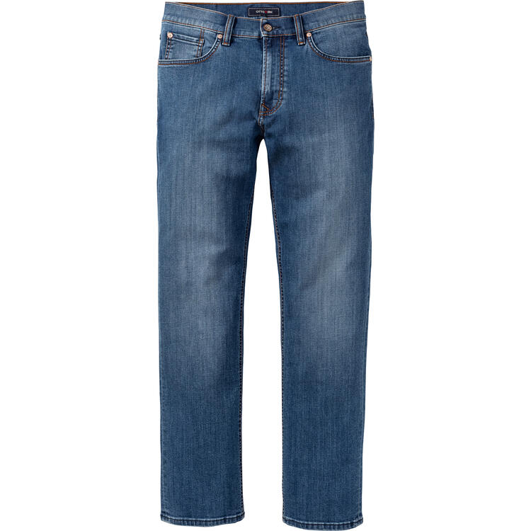 Auf diesem Bild sehen Sie OTTO KERN Herren Denimstretch-Jeans in der Farbe mittelblau