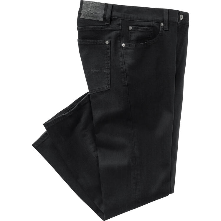 Auf diesem Bild sehen Sie OTTO KERN Herren Denimstretch-Jeans in der Farbe schwarz