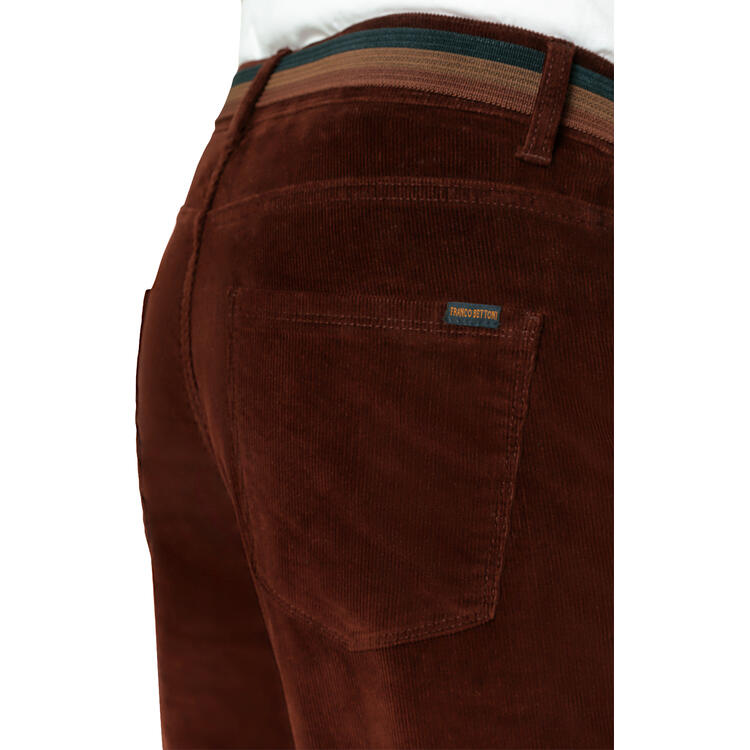 Franco Bettoni Herren 5-Pocket-Cordhose mit Grtel