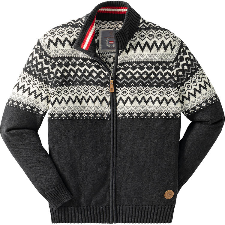 Hinterstoisser Herren Norweger Strickjacke