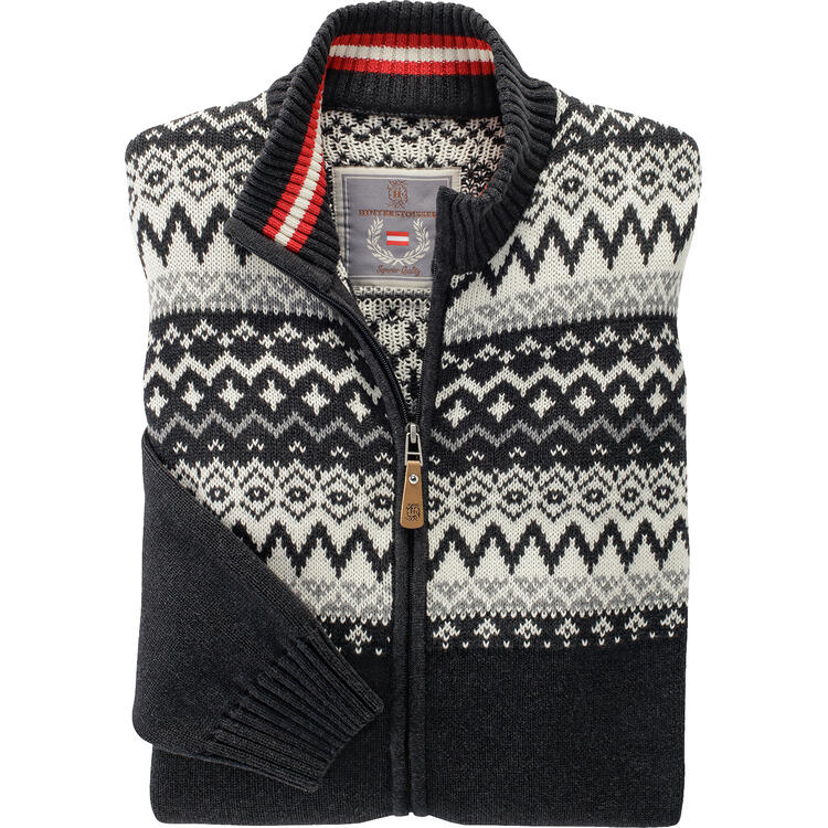 Hinterstoisser Herren Norweger Strickjacke