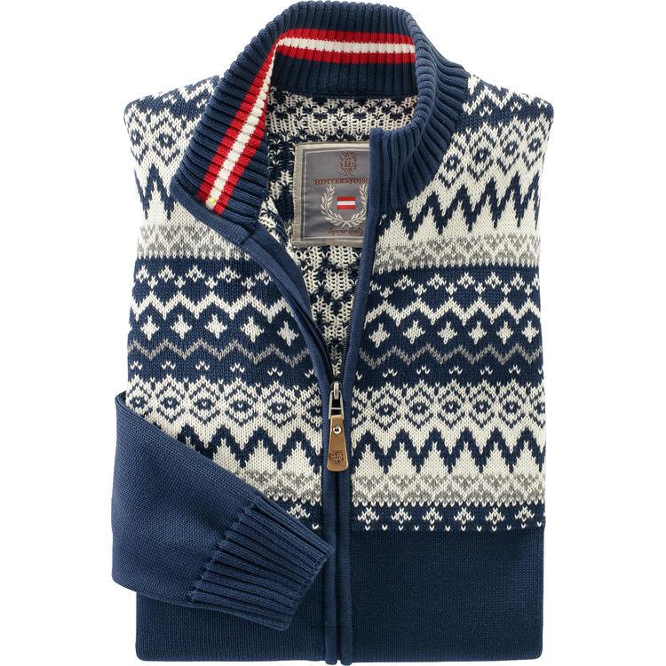 Hinterstoisser Herren Norweger Strickjacke