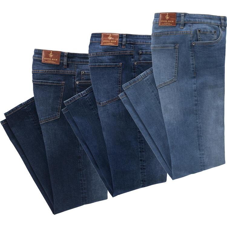 Stone Rich 3er Pack Herren Jeans