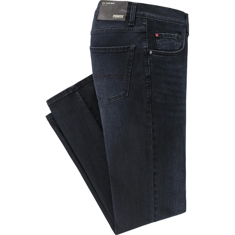 Auf diesem Bild sehen Sie Pioneer Herren Stretch-Jeans in der Farbe schwarz-blau