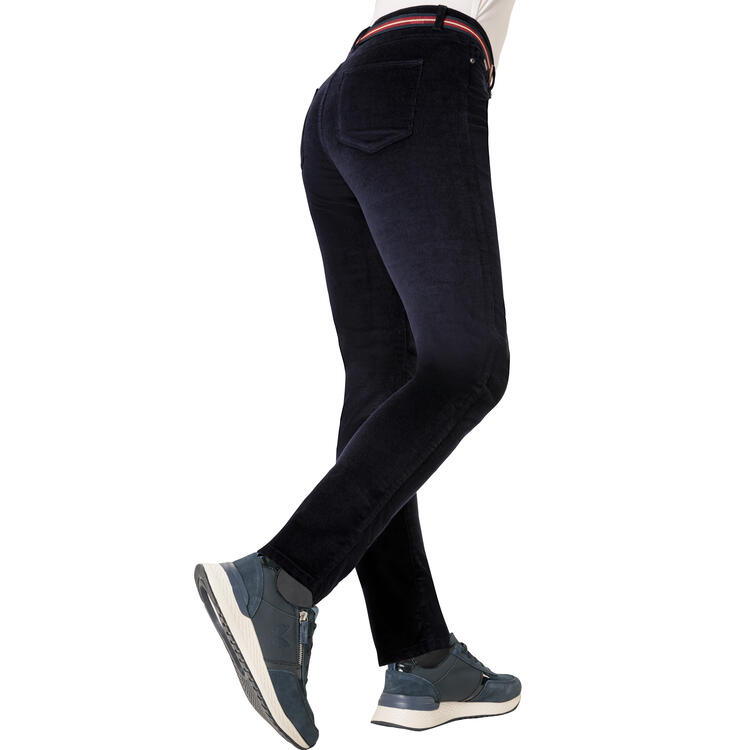 Belmina Damen Cordhose mit Grtel