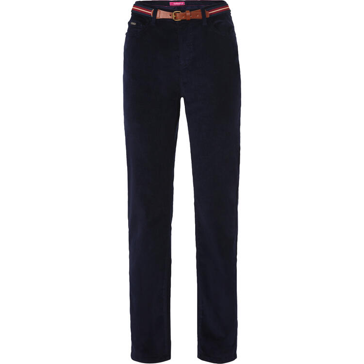 Belmina Damen Cordhose mit Grtel