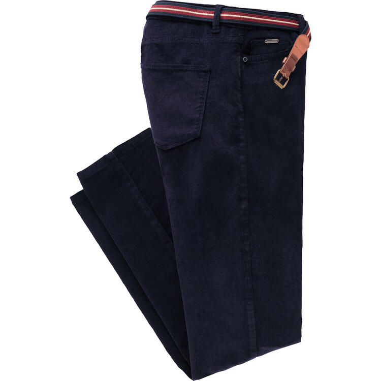 Belmina Damen Cordhose mit Grtel