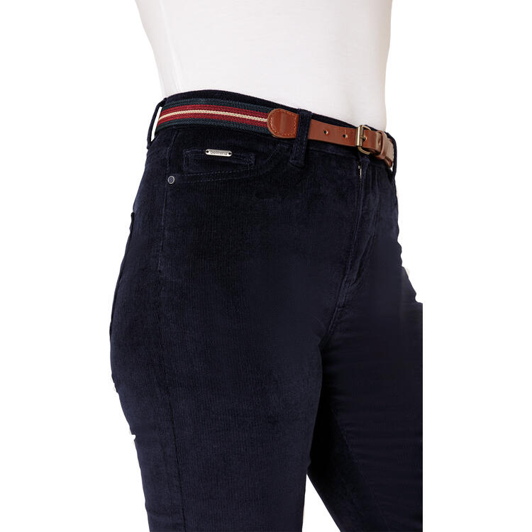 Belmina Damen Cordhose mit Grtel
