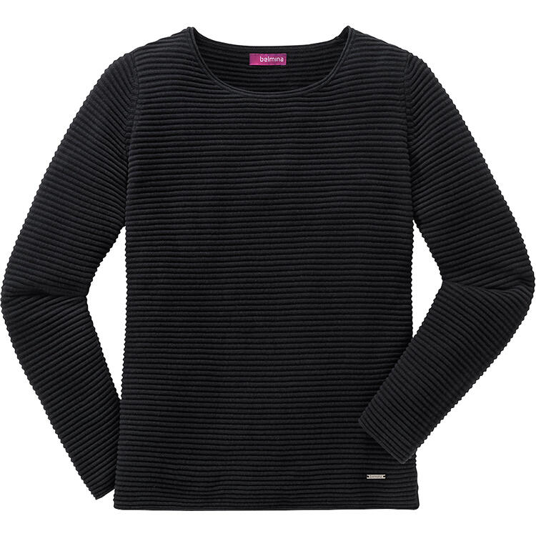 Belmina Damen Reliefpullover