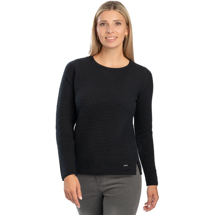 Belmina Damen Reliefpullover