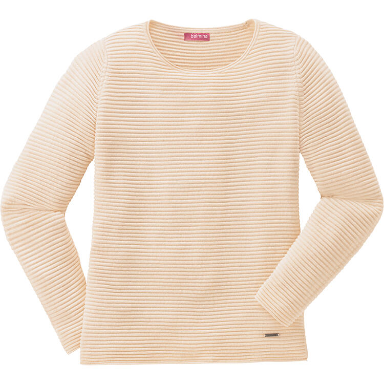Belmina Damen Reliefpullover